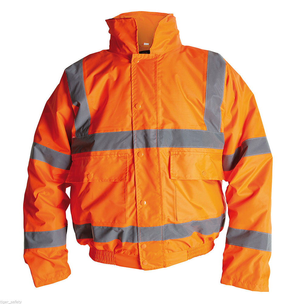 Proforce Orange High Visibility Class 3 Bomber Jacket – Ruftuf 37E