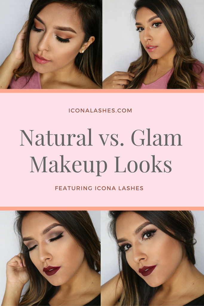 Natural Vs Glam Looks With Icona Lashes Icona Lashes