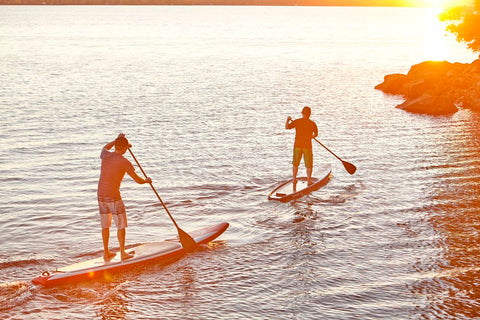 Stand Up Paddle Boarders of Different Weights