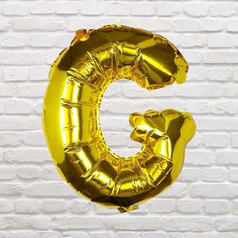 gold foil letter balloons