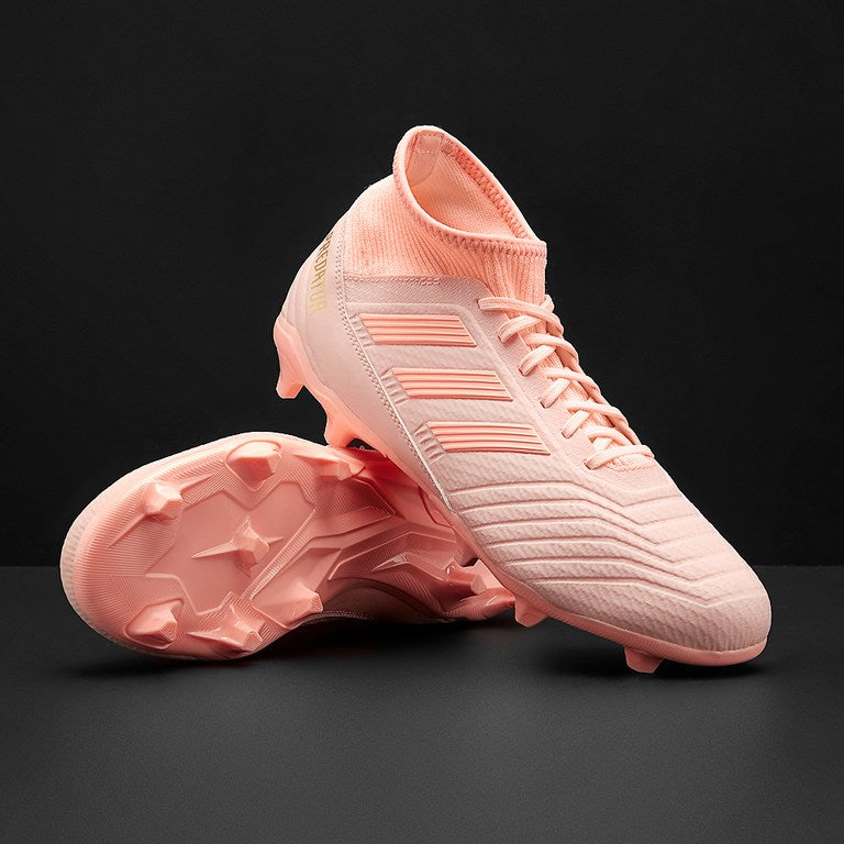 buffet Matemático Conmoción Adidas Predator FG 18.3 FG Clear / Trace Pink – Perfect Fit Soccer