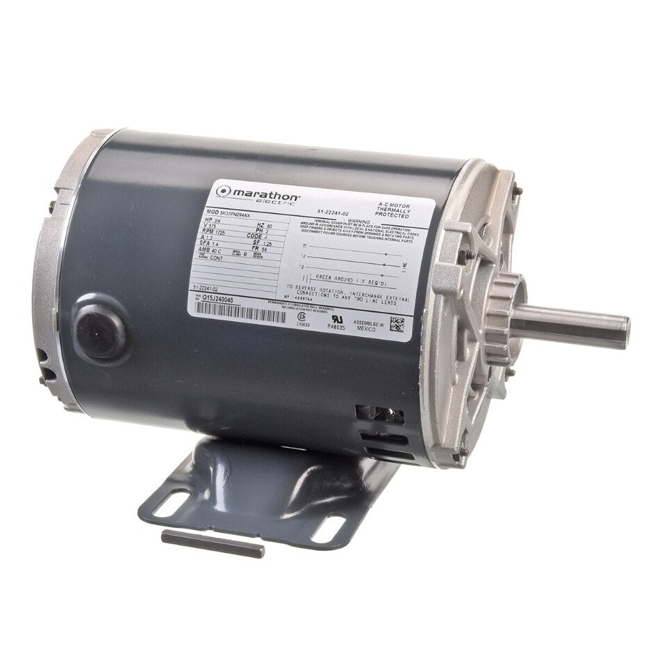51-22241-02 OEM Rheem, Ruud, Sure Comfort, Weather King, Blower Motor 3/4HP 3PH 1SPD 575V 1725RPM