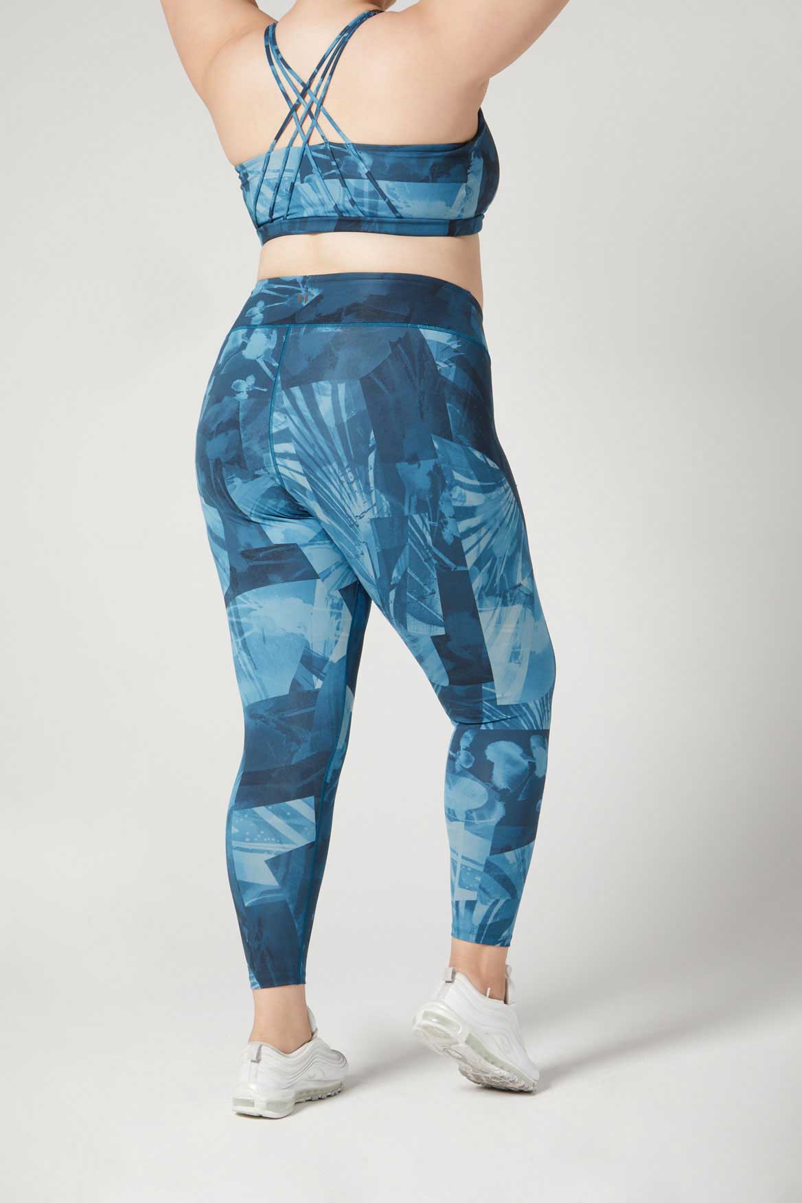 Rebel High Waist Legging Deep Lake Fern