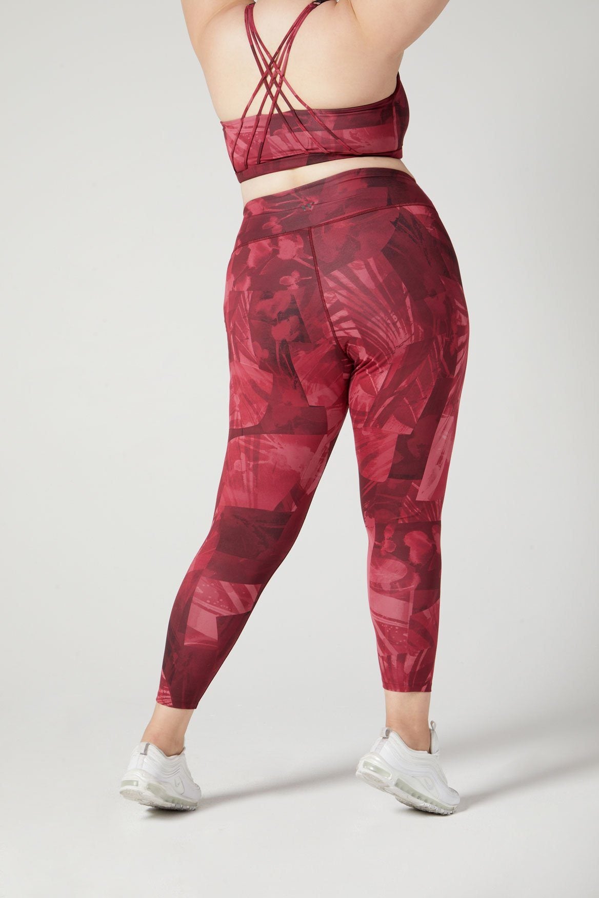 Rebel High Waist Legging Magenta Fern