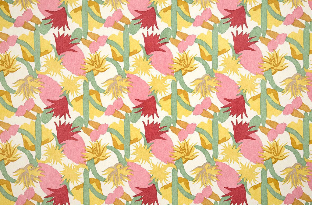 Cactus Flower Wallpaper - Grass - Christopher Farr