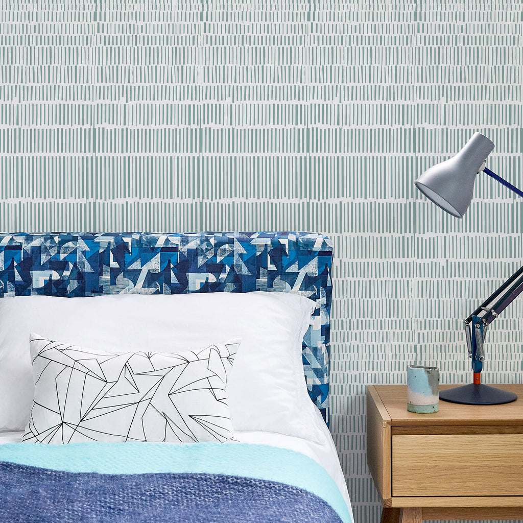 Linear Wallpaper | Andrew Scott | Flock – Mister Smith Interiors