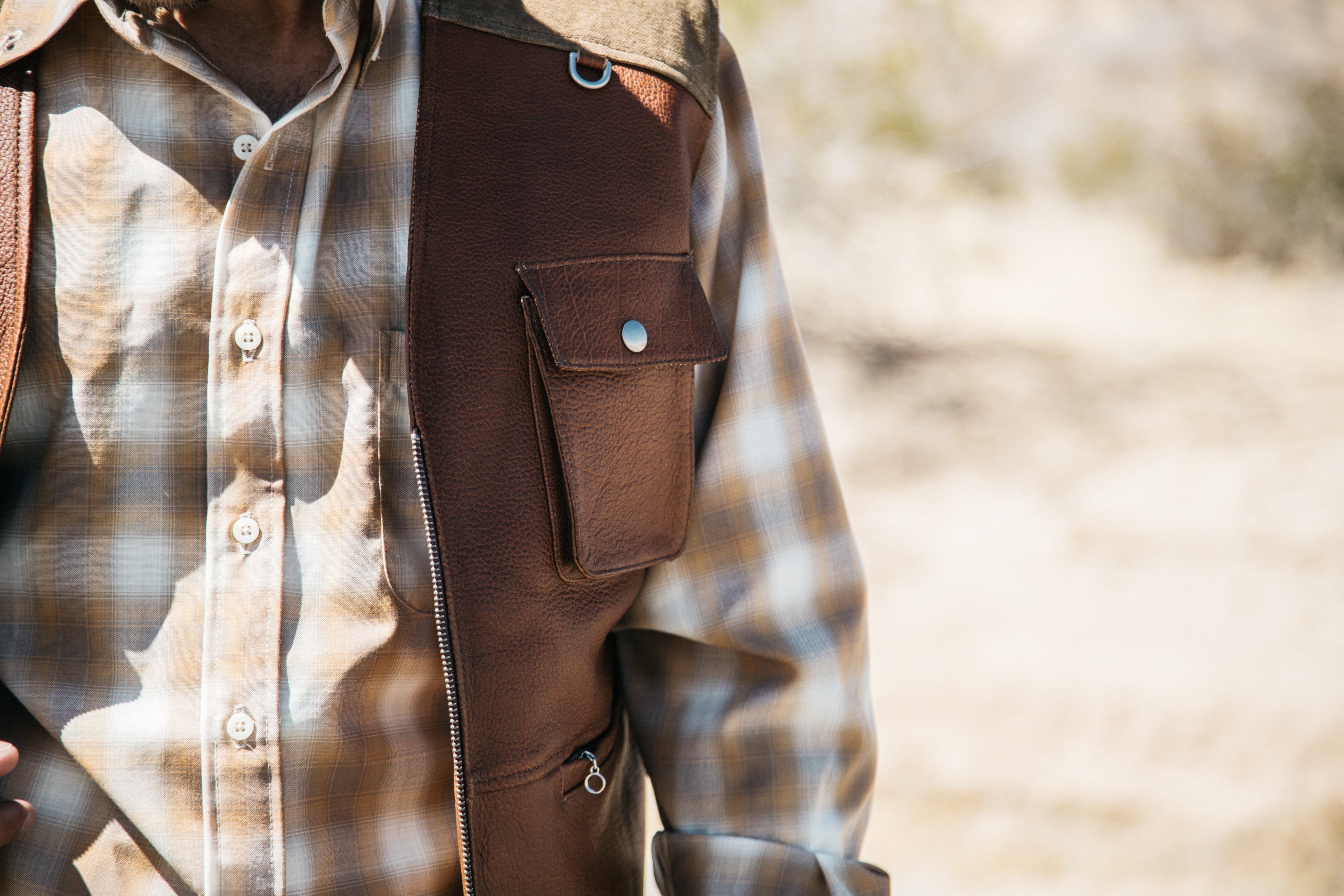 Safari Bison Travel Vest — Coronado Leather