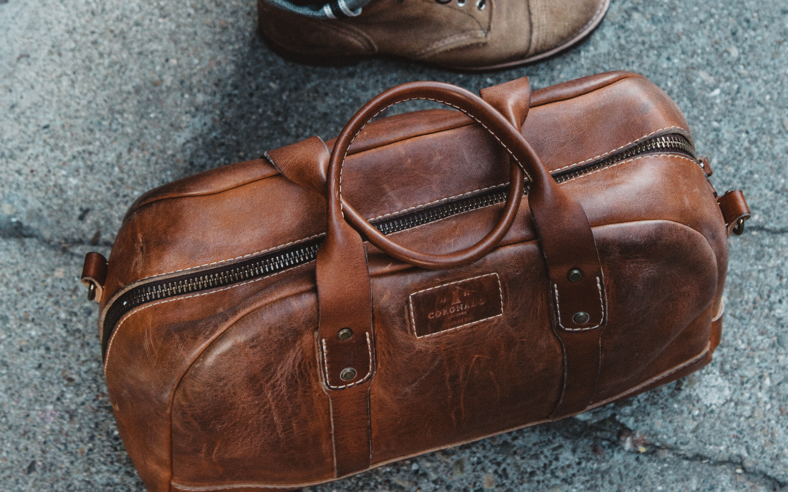 Vintage Stone-Washed Duffel #120 - Coronado Leather