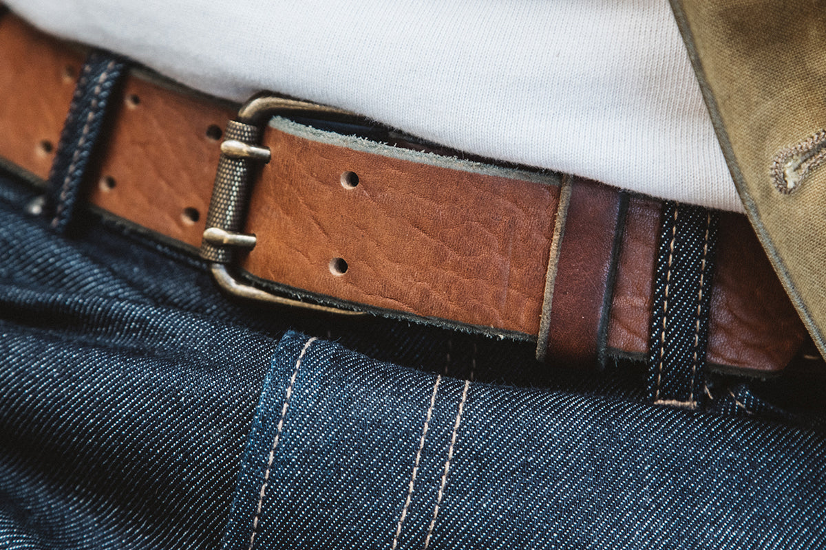 Vintage Stone-Washed Belt #510 — Coronado Leather