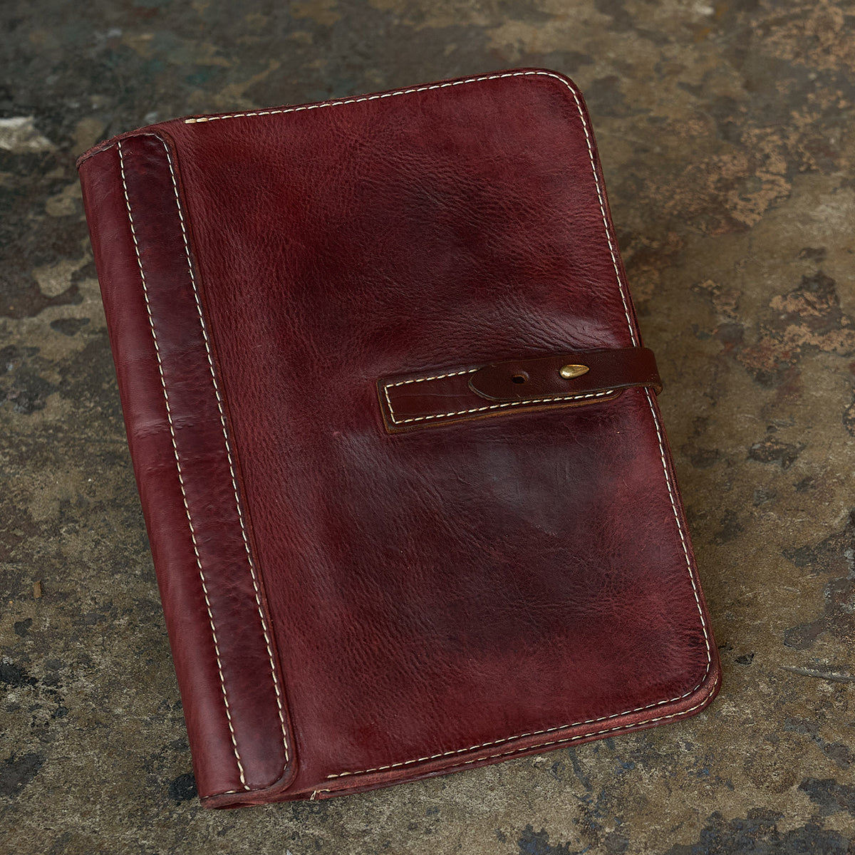 Stone Washed Half-Zip Wallet No.11