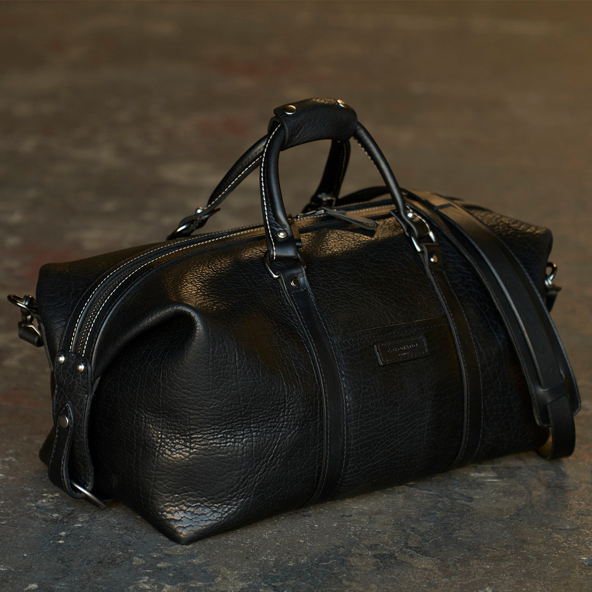Bison Duffel No.105 | Black LE x 15 — Coronado Leather