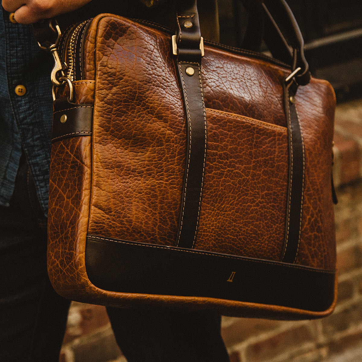 Bison Briefcase #551 - Coronado Leather