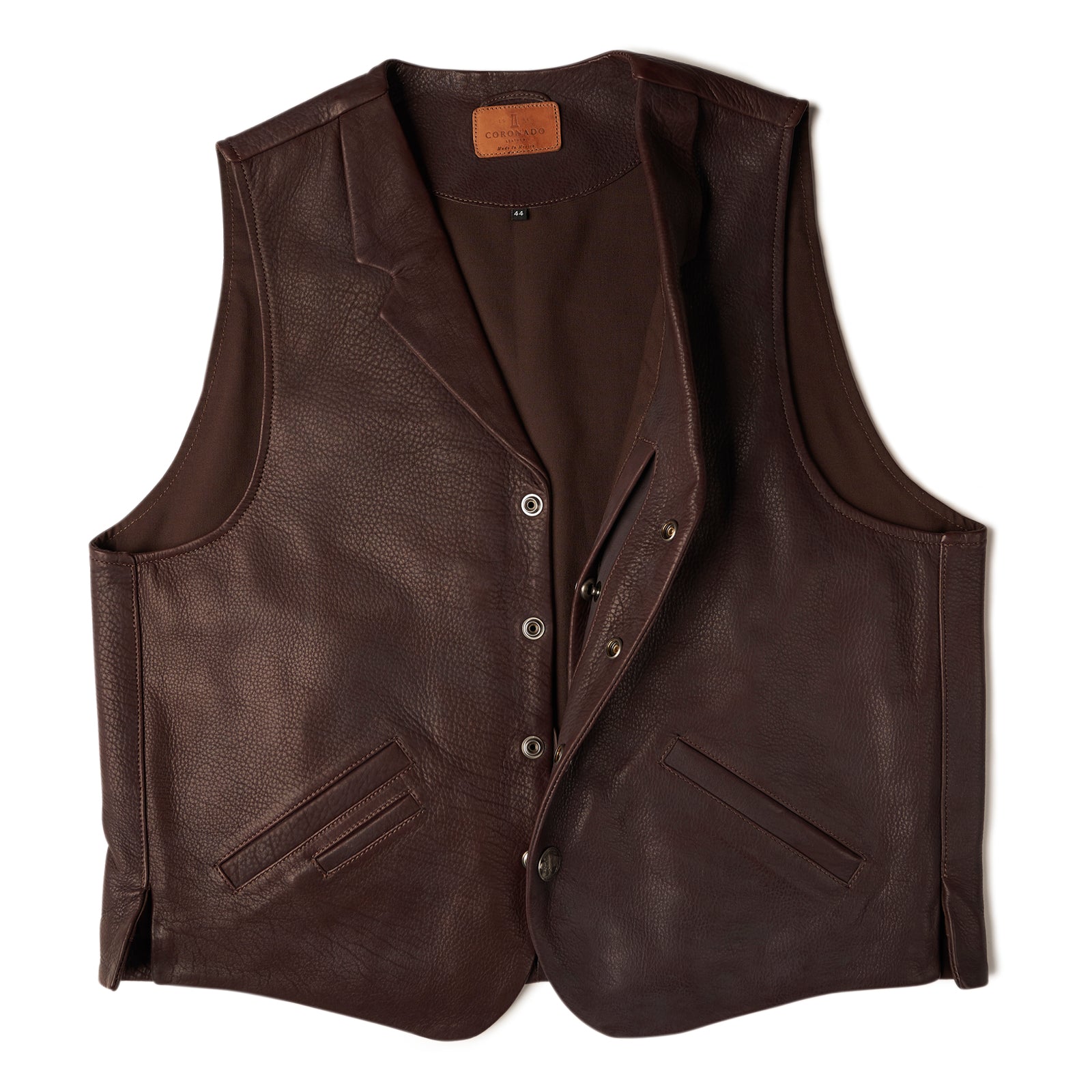 Bison Lapel Vest No.29 — Coronado Leather