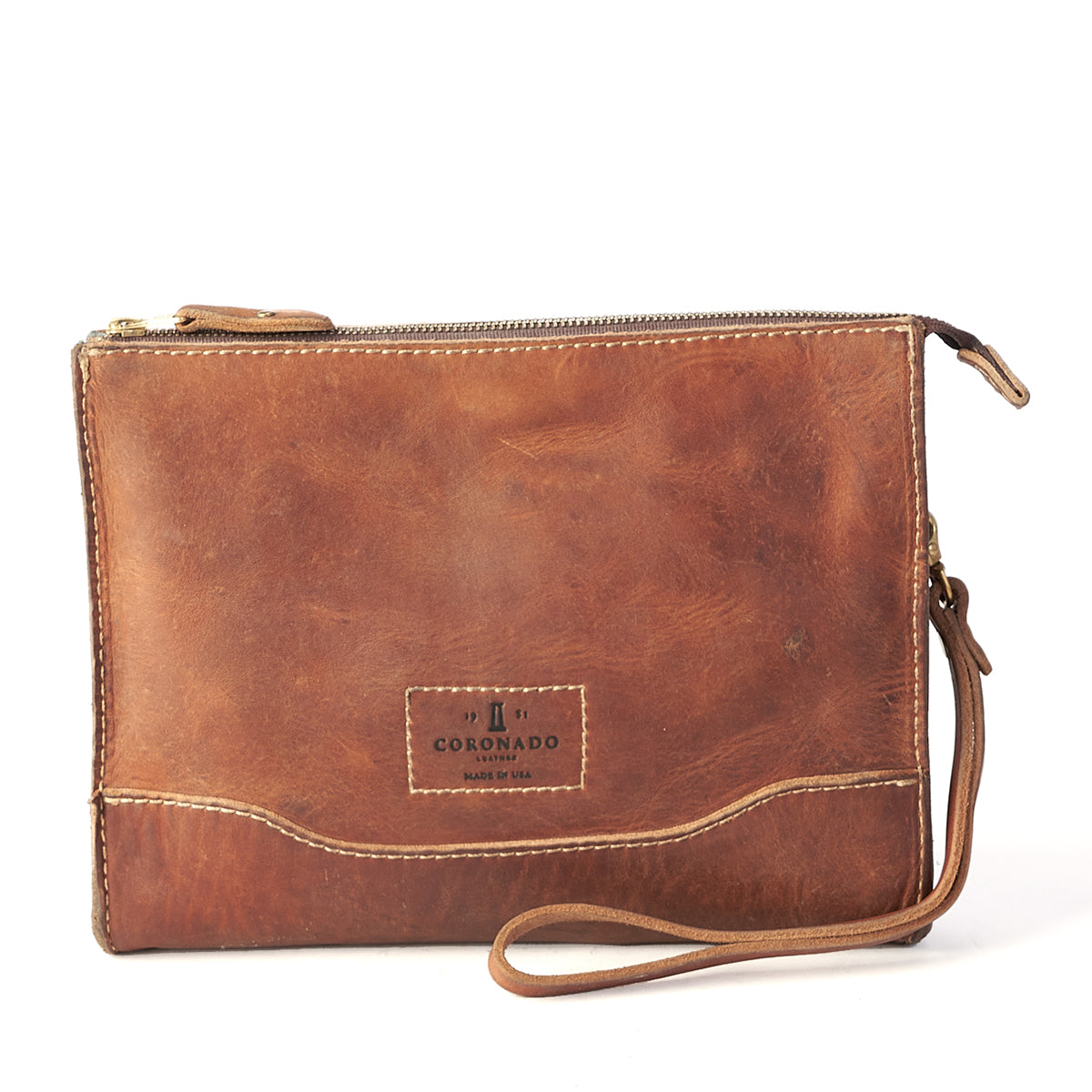 コロナドレザー Vintage Stone-Washed Crossbody