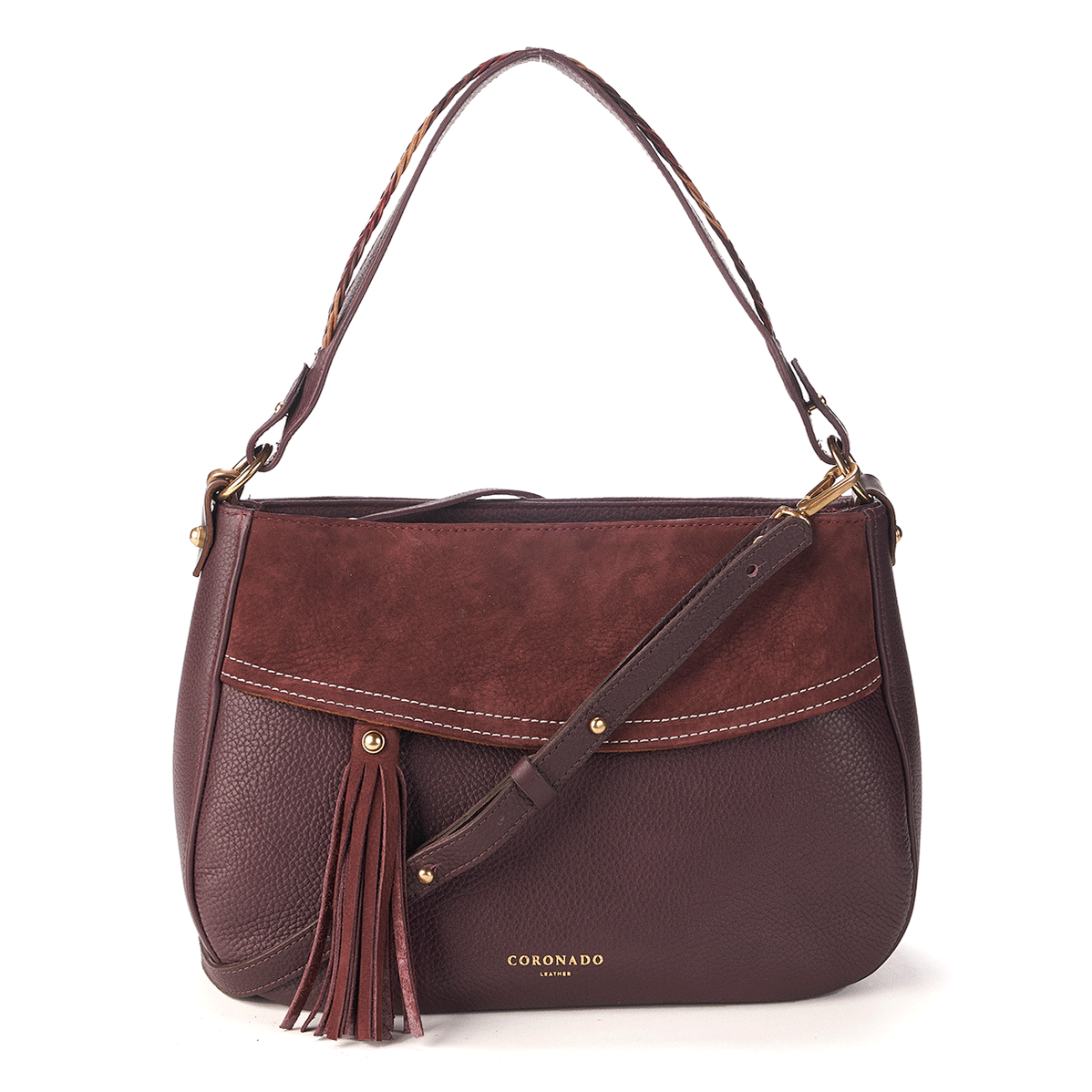 coronado leather purse