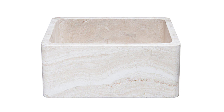 24 Roma Travertine Farmhouse Sink