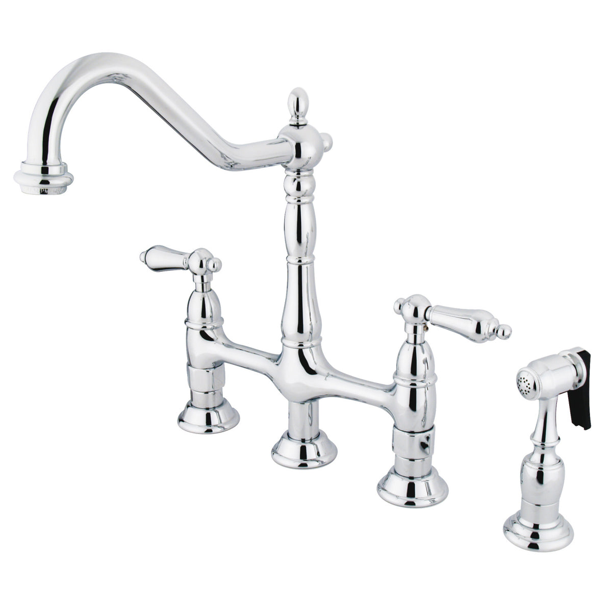 Bridge Style Kitchen Faucets Rustic Sinks   KS1271ALBS 2305f30d C8c2 46eb Ab4b D033aab2405b 1200x 