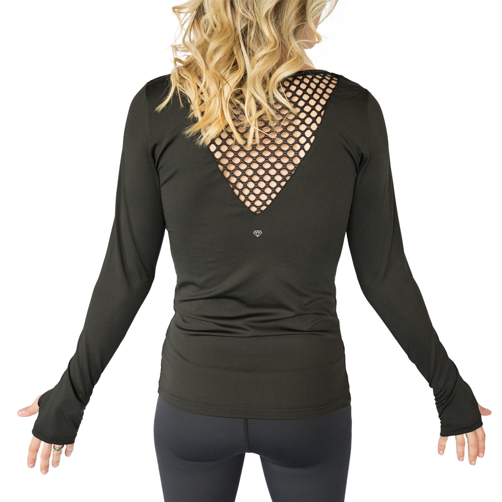 Barre Mesh Cut-Out Top – Fit For Barre