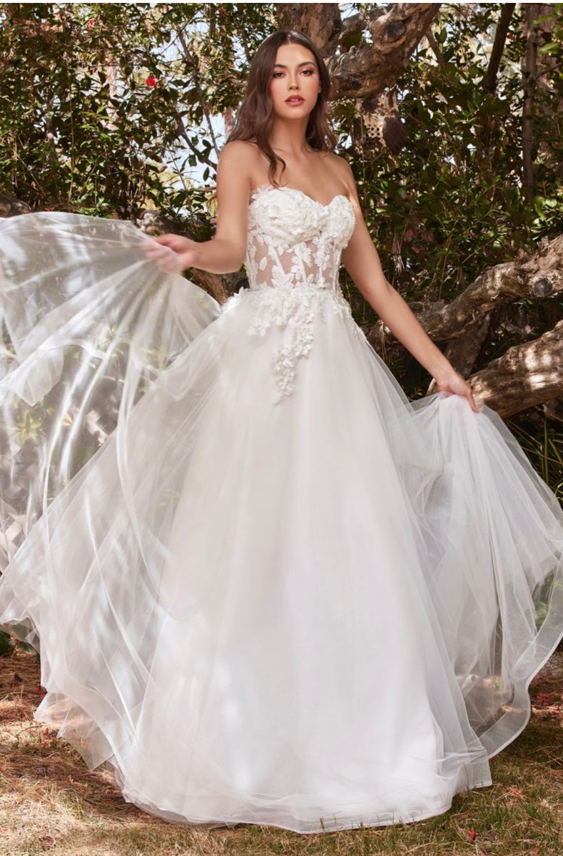 LaDivine by Cinderella Divine CD962W Wedding Gown – Moreno's Wear