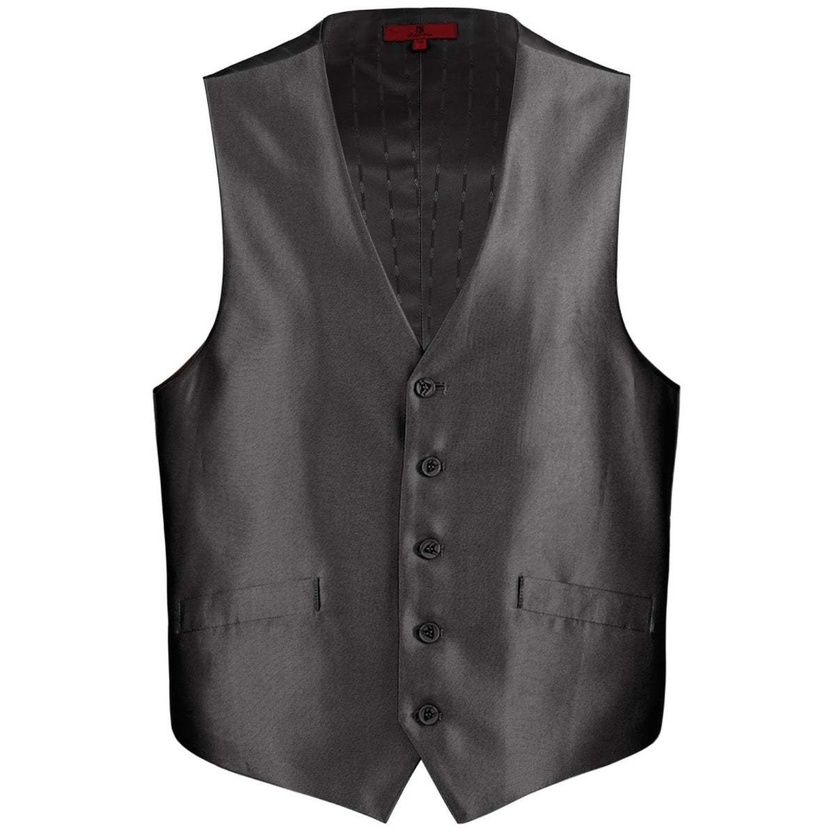 Men's Renoir Black Shiny Suit Vest – Moreno's Wear