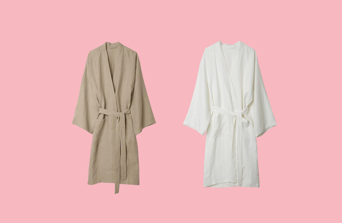 Linen robe