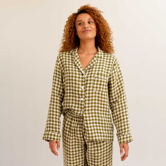 Linen pyjamas, tops, bottoms & linen PJ sets UK | Piglet in Bed UK