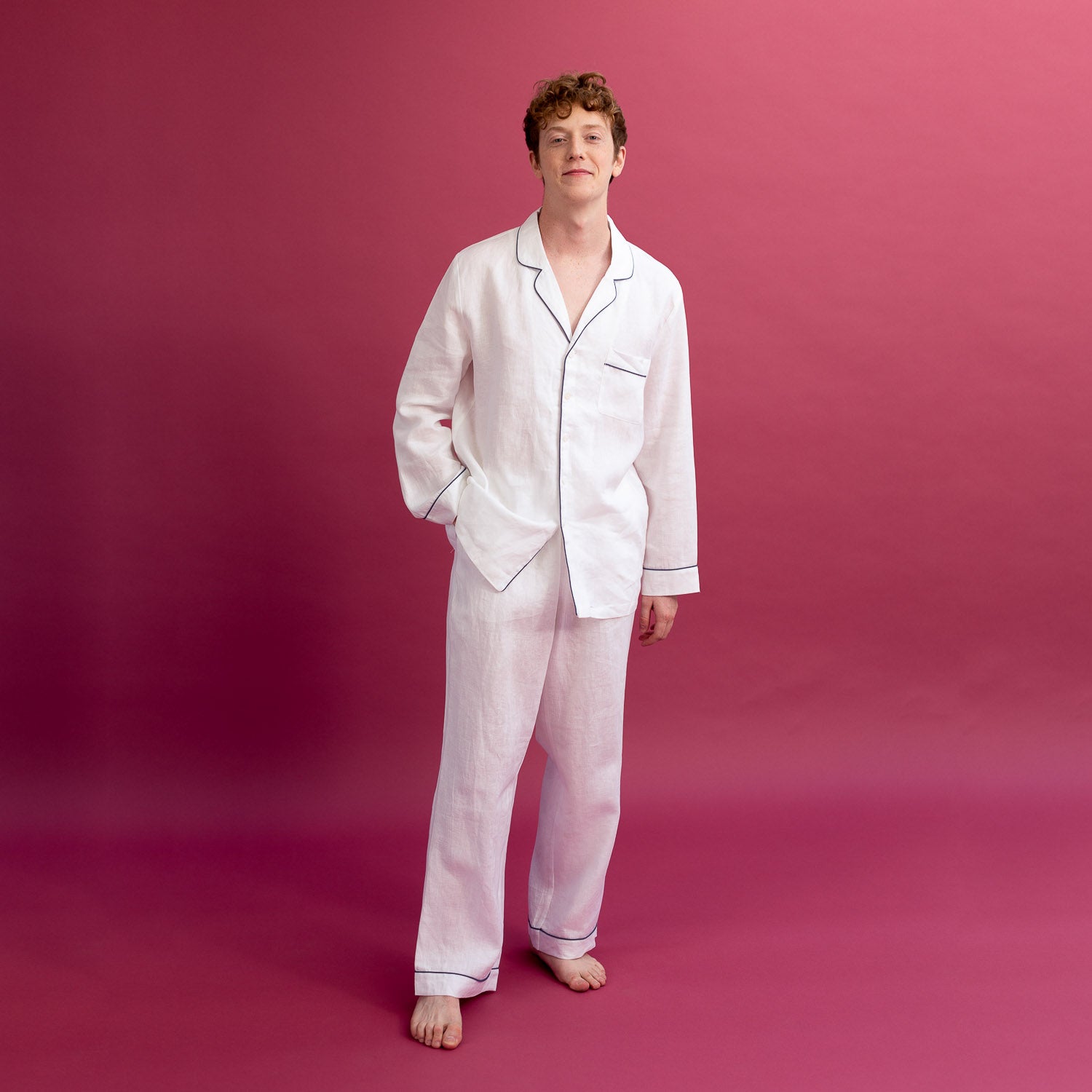 Buy VASTRAMAY Men's Cotton Pant Style Cream Pyjama at Amazon.in