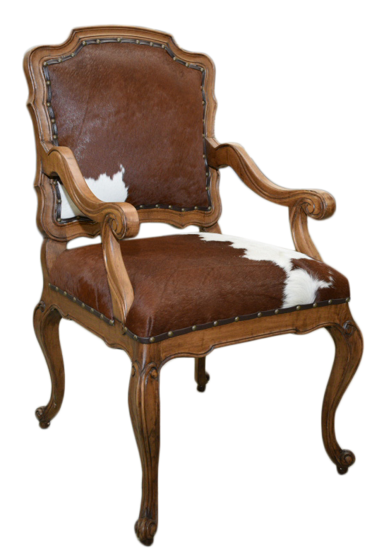 Syrup Cowhide Chair 23x24x41h Scissortail Marketplace