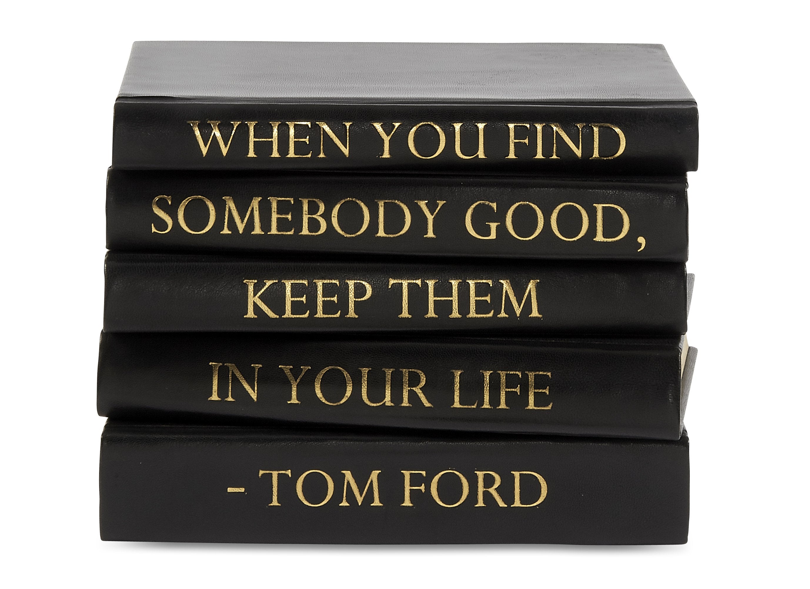 Stack of 5 Blk Shagreen Books Tom Ford – Scissortail Marketplace