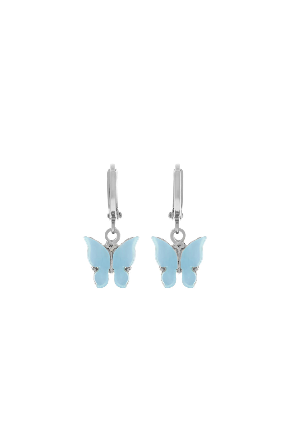 Silver Sky Butterfly Huggie Earrings | Chvker Jewelry