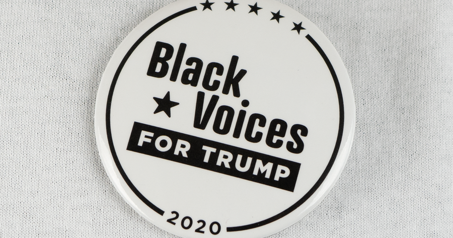 Black Voices for Trump Buttons - Set of 