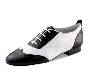 Giet Certificaat uitlijning Taylor LS Nappa leather – black / white, leather sole – Strictly4dancers.com