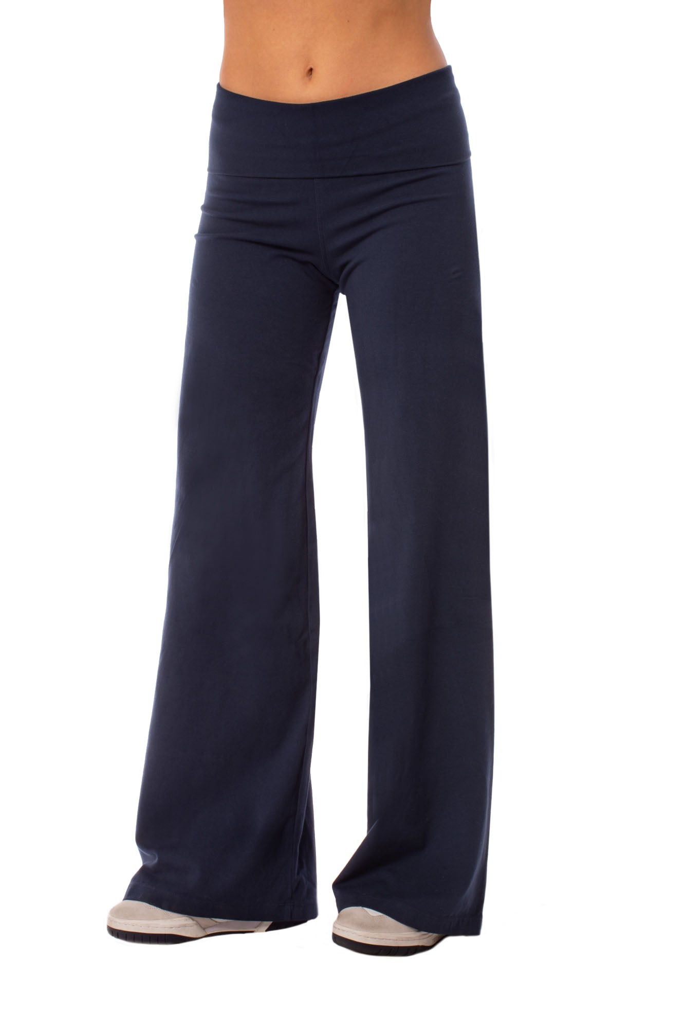 Wide Leg Roll Down Pants Mineral Wash (Style W-326, Mineral Wash MW14) -  Londo Lifestyle