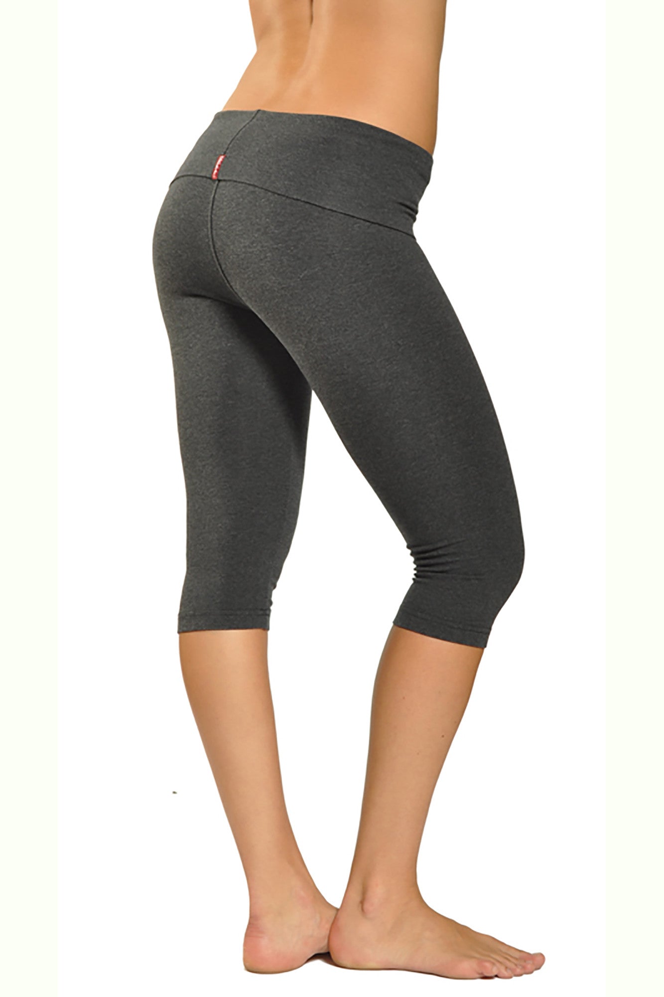 Hard Tail Forever Contour Rolldown Ankle Legging - Charcoal
