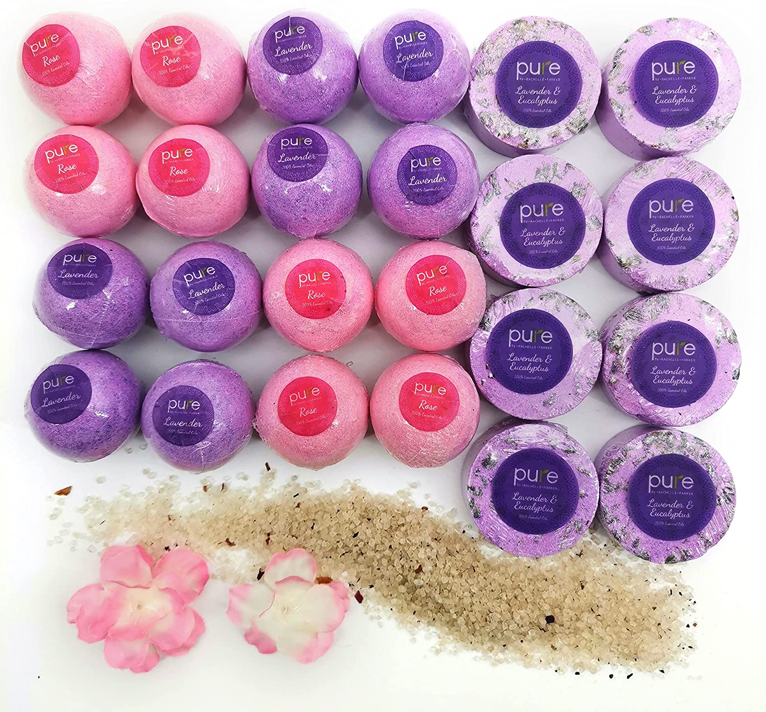 pure by rachelle parker bath bombs