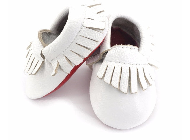 moccasins white