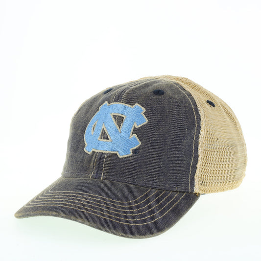 North Carolina Tar Heels Fitted Hat By Zephyr - Light Blue - Foot Logo