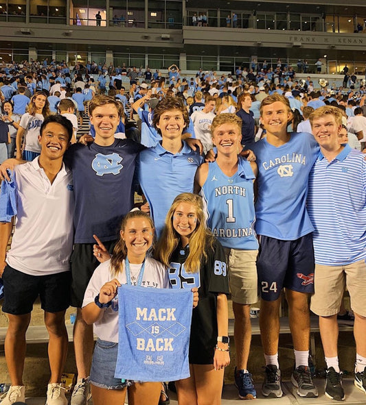 Carolina Blue and White Pom Pom with Paddle - Single