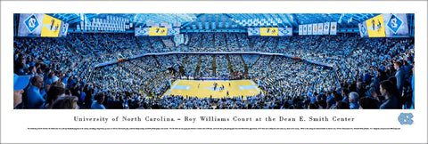 North Carolina Tar Heels Basketball Panoramic Picture of the Dean Dome