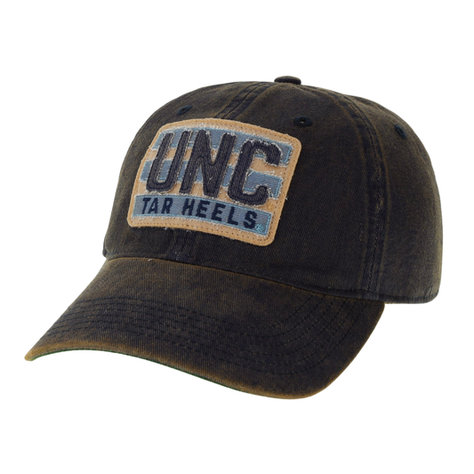 UNC Navy Blue CHILL Hat in Athletic Material Flat Bill with Cord