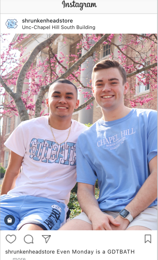 North Carolina Tar Heels Bars of Chapel Hill T-Shirt - White 2x