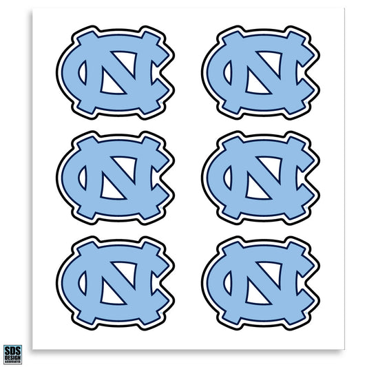 UNC Primary Logo Decal Sticker in Carolina Blue