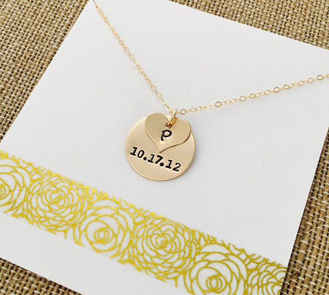 gold mom necklace personalized