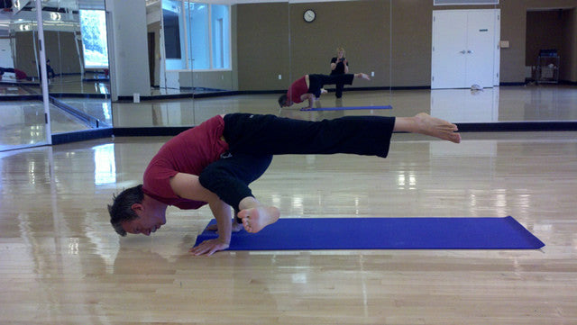 Jim Doing Stress Relief Yoga Pose
