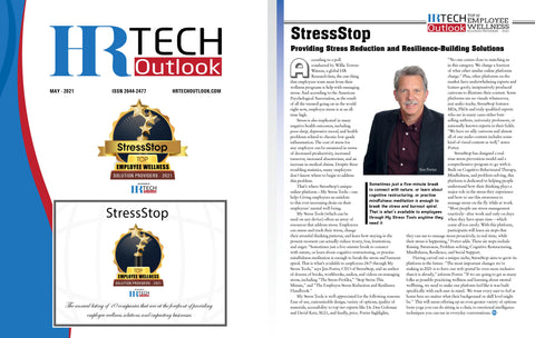 HR Tech Outlook Top 10 Employee Wellness Solution Provider StressStop 