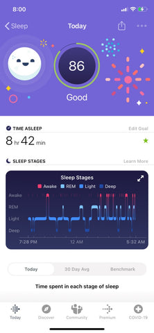 Jim's Fitbit Sleep Report