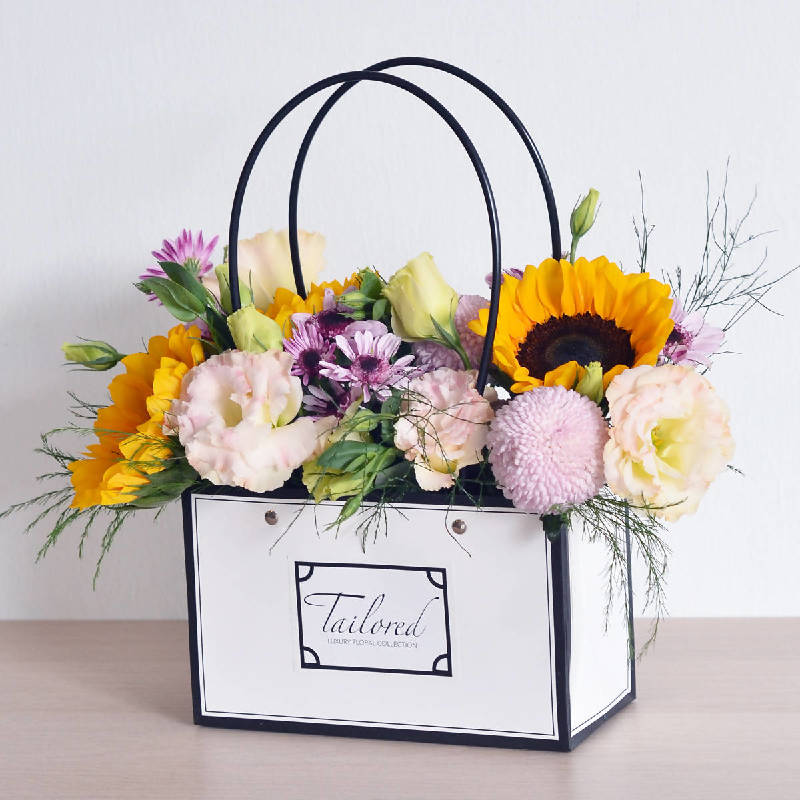 The Croton Tote Bag Bouquet — Upper Village Blooms