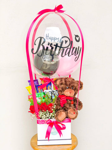 Mix chocolate box bouquet with bubble balloon Surprise delivery area KL,  Selangor & Johor Bahru Whatsapp untuk order:…