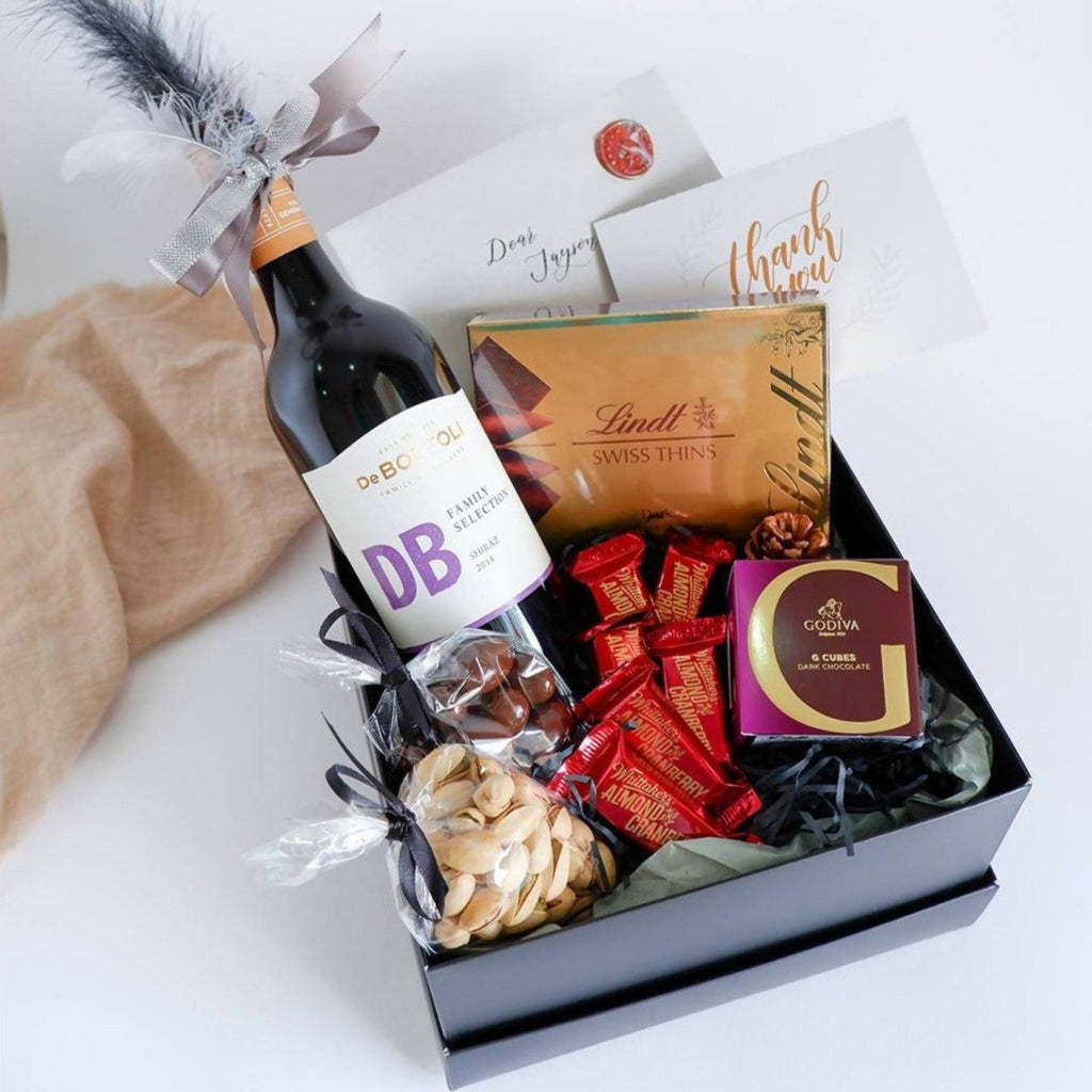 Indulgence Premium Wine &amp; Chocolates Gift Box (CNY 2021) | Giftr