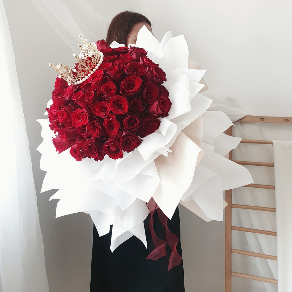 Reina 60 Red Roses Flower Bouquet | (Klang Valley Delivery) | Giftr -  Malaysia's Leading Online Gift Shop